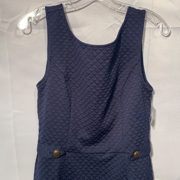 Textured Navy Dress - Picture 3 of 4